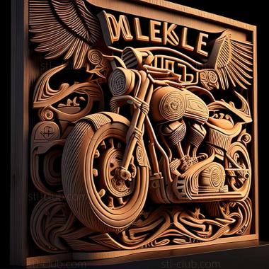 3D модель Harley Davidson Deluxe (STL)